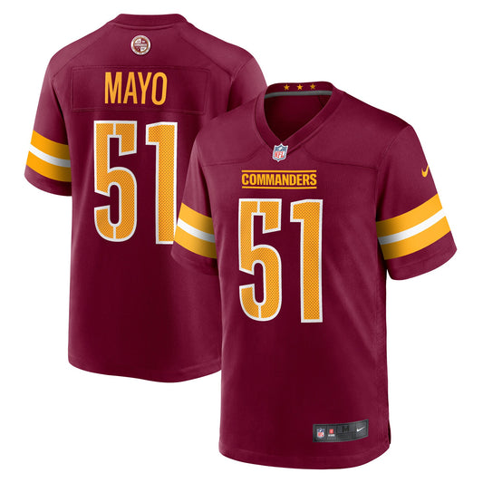 David Mayo Washington Commanders Nike Game Player Jersey - Burgundy