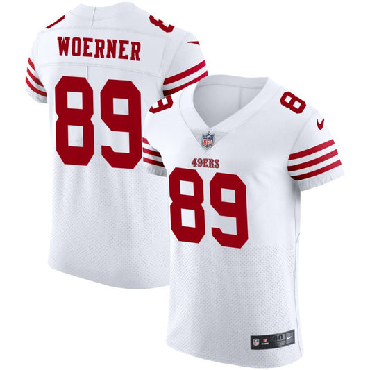 Charlie Woerner San Francisco 49ers Nike Vapor Elite Jersey - White