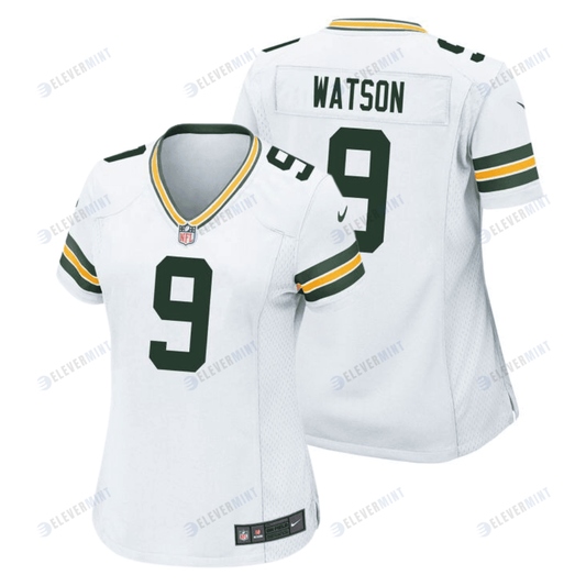 Christian Watson 9 Green Bay Packers Women Away Game Jersey - White