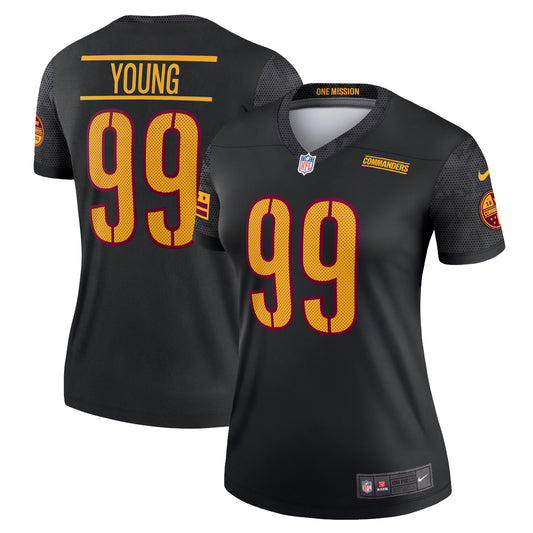 Chase Young Washington Commanders Nike Women's Alternate Legend Jersey - Black