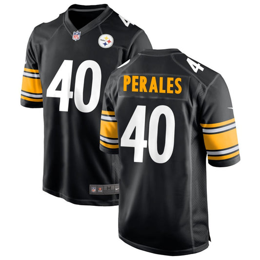 David Perales Pittsburgh Steelers Nike Game Jersey - Black