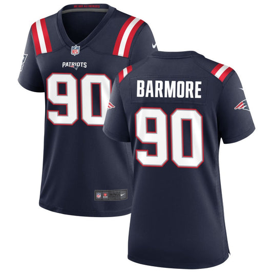 Christian Barmore New England Patriots Nike Women's Game Jersey - Navy