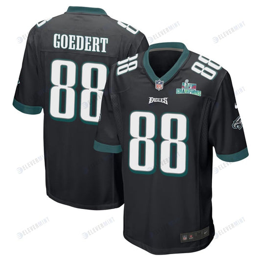 Dallas Goedert 88 Philadelphia Eagles Super Bowl LVII Champions Men Game Jersey - Black