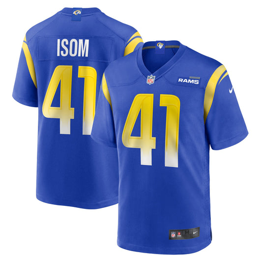 Dan Isom Los Angeles Rams Nike Game Player Jersey - Royal