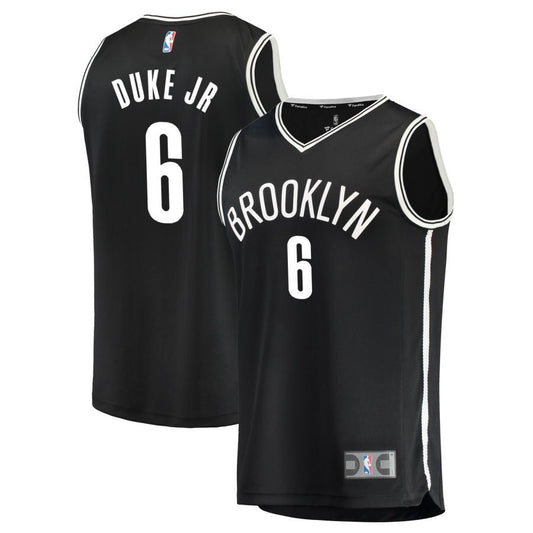 David Duke Jr Brooklyn Nets Fanatics Branded Fast Break Replica Jersey Black - Icon Edition