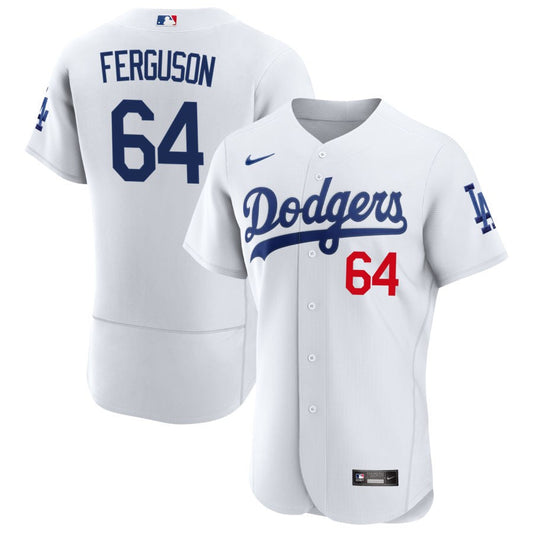 Caleb Ferguson Los Angeles Dodgers Nike Home Authentic Patch Jersey - White