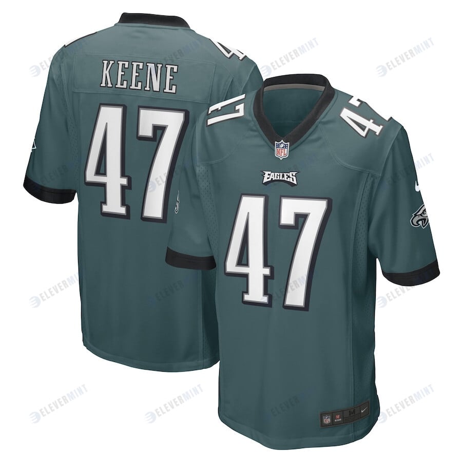 Dalton Keene Philadelphia Eagles Game Player Jersey - Midnight Green