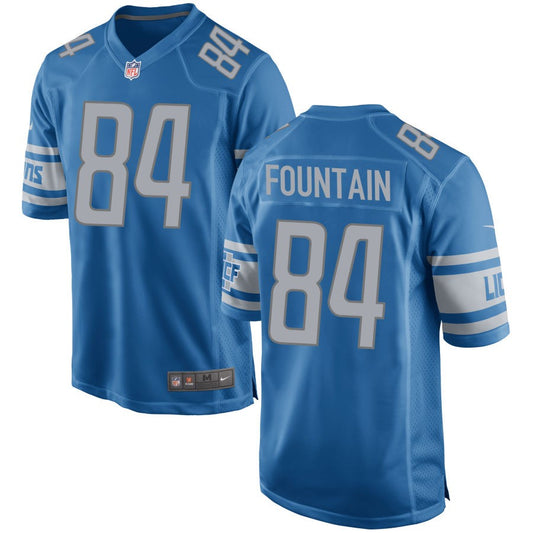 Daurice Fountain Detroit Lions Nike Game Jersey - Blue