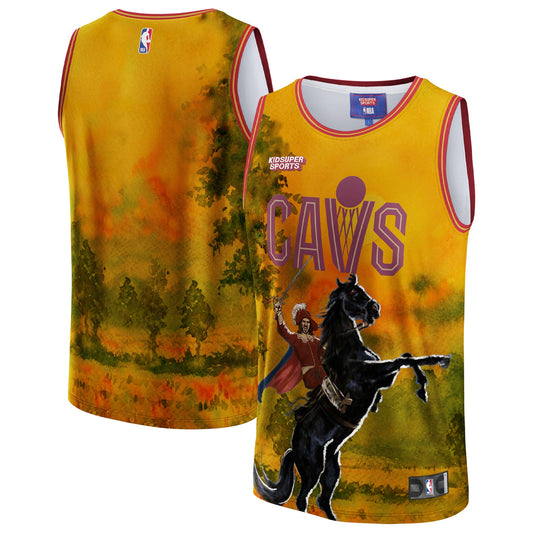 Cleveland Cavaliers NBA & KidSuper Studios by Fanatics Unisex Hometown Jersey - Gold