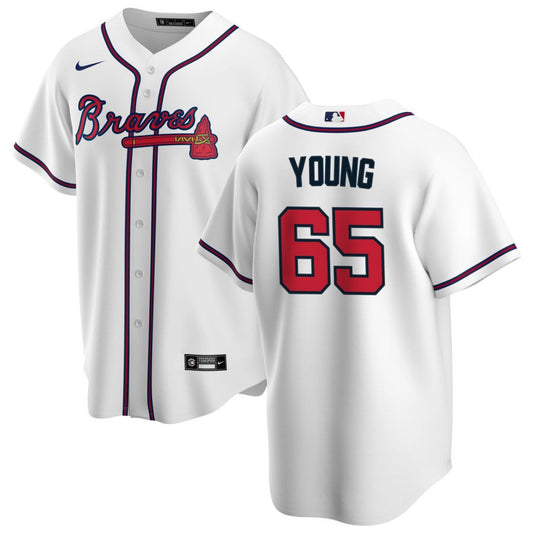 Danny Young Atlanta Braves Nike Home Replica Jersey - White