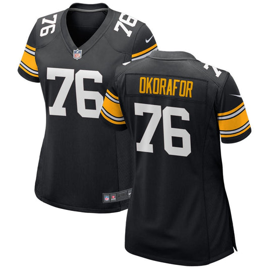 Chukwuma Okorafor Pittsburgh Steelers Nike Women's Alternate Game Jersey - Black