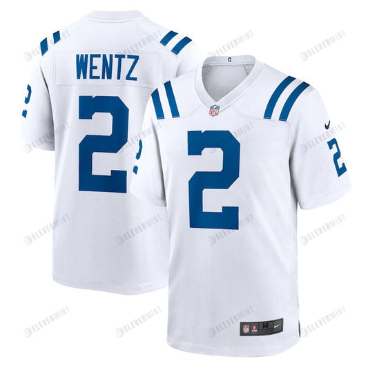 Carson Wentz 2 Indianapolis Colts Men Team Game Jersey - White