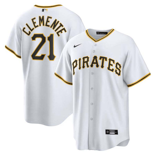 Youth Pittsburgh Pirates Roberto Clemente Replica Home Jersey - White