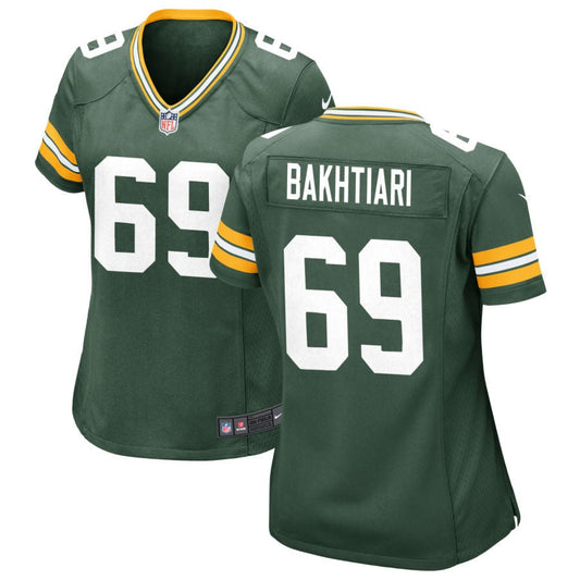 David Bakhtiari Green Bay Packers Nike Women's Game Jersey - Green