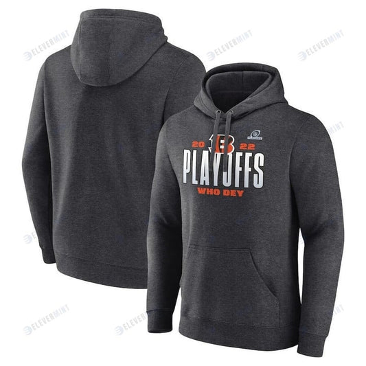 Cincinnati Bengals 2022 NFL Playoffs Our Time Pullover Hoodie - Charcoal