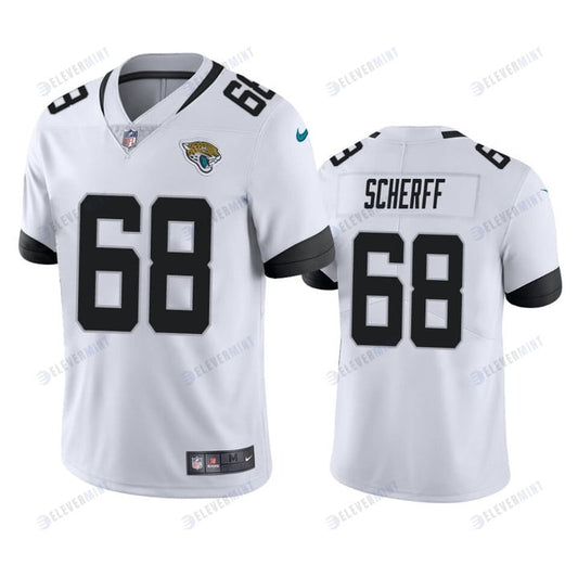 Brandon Scherff 68 Jacksonville Jaguars White Vapor Limited Jersey