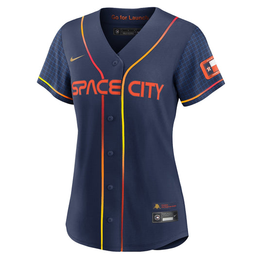 Women's Alex Bregman Nike Astros 2022 City Connect Replica Jersey - Navy