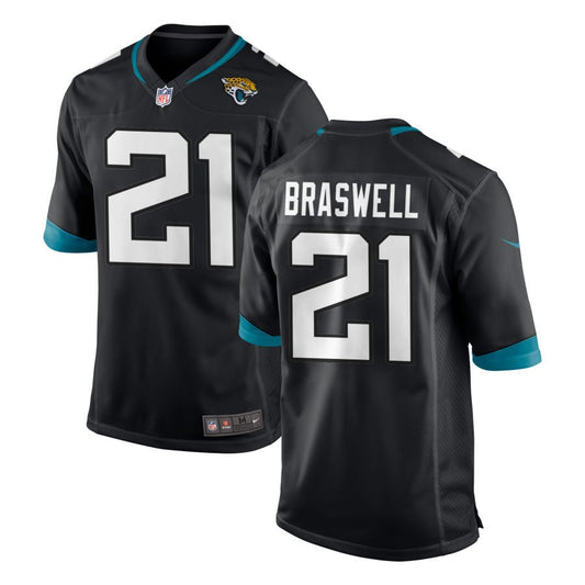 Christian Braswell Jacksonville Jaguars Nike Youth Team Color Game Jersey - Black