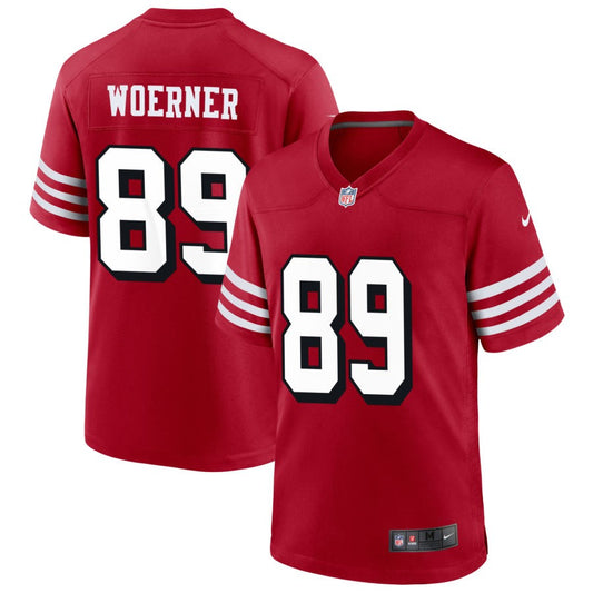 Charlie Woerner San Francisco 49ers Nike Alternate Game Jersey - Scarlet