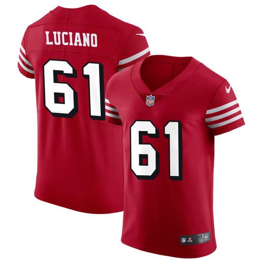 Corey Luciano San Francisco 49ers Nike Alternate Vapor Elite Jersey - Scarlet