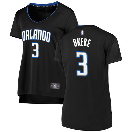 Chuma Okeke Orlando Magic Fanatics Branded Women's 2019 Fast Break Replica Jersey Black - Icon Edition