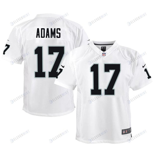 Davante Adams 17 Las Vegas Raiders Game Youth Jersey - White Jersey