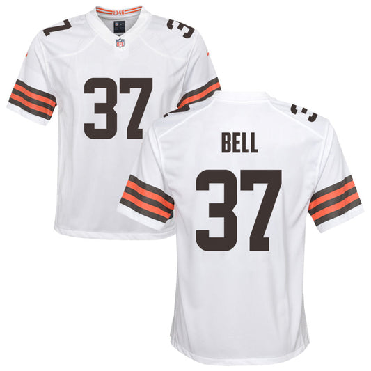 D'Anthony Bell Nike Cleveland Browns Youth Game Jersey - White