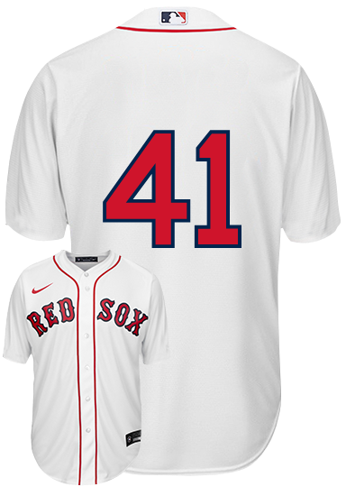 Chris Sale No Name Jersey - Boston Red Sox Replica Number Only Adult Home Jersey