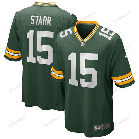 Bart Starr 15 Green Bay Packers Men Game Retired Jersey - Green