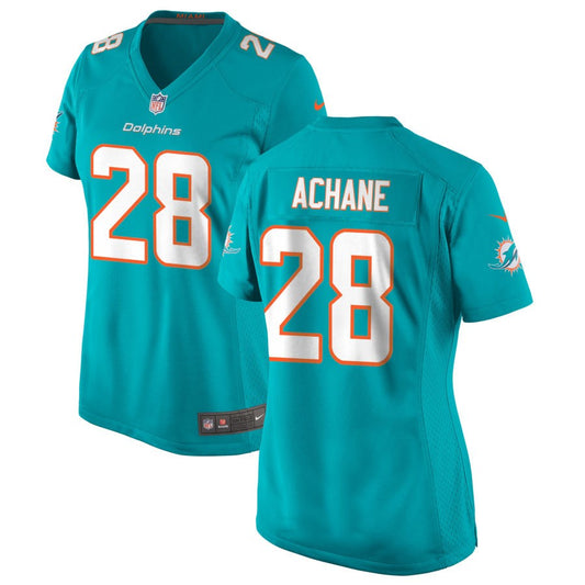 De'Von Achane Miami Dolphins Nike Women's Game Jersey - Aqua