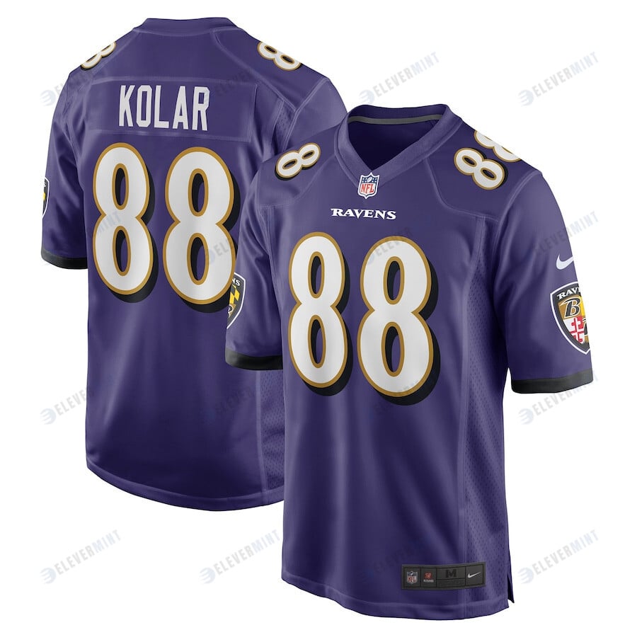 Charlie Kolar Baltimore Ravens Player Game Jersey - Purple