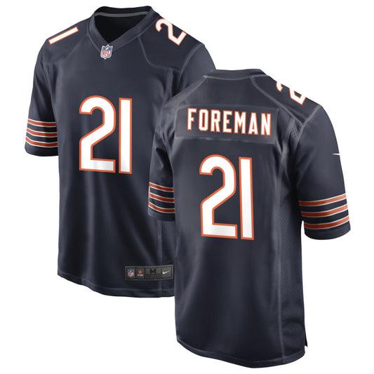 D'Onta Foreman Chicago Bears Nike Game Jersey - Navy