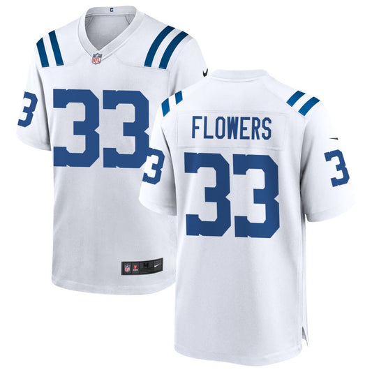 Dallis Flowers Indianapolis Colts Nike Game Jersey - White