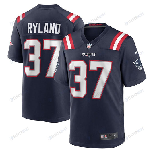 Chad Ryland 37 New England Patriots Men Team Game Jersey - Navy