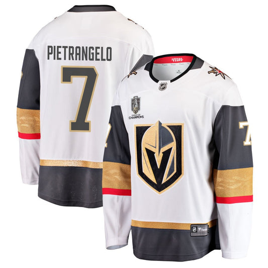 Alex Pietrangelo  Vegas Golden Knights Fanatics Branded 2023 Stanley Cup Champions Away Breakaway Jersey - White