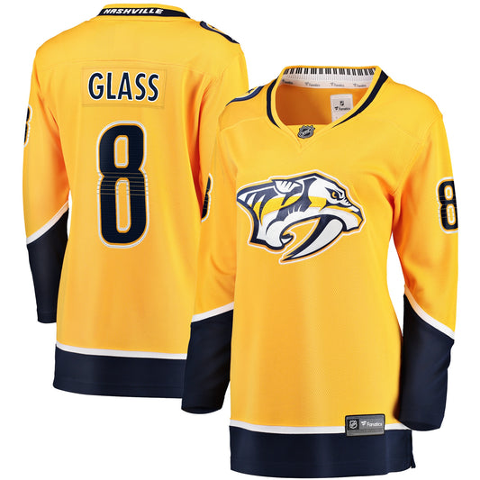 Cody Glass Nashville Predators Fanatics Branded Women's Home Breakaway Player Jersey - Gold