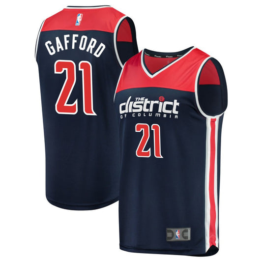 Daniel Gafford Washington Wizards Fanatics Branded Fast Break Replica Jersey Navy - Statement Edition