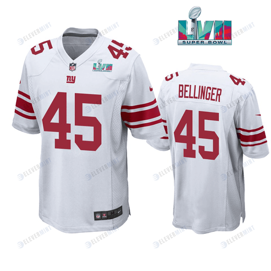 Daniel Bellinger 45New York Giants Super Bowl LVII Super Bowl LVII White Men Game Jersey