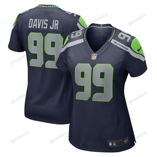 Carl Davis Jr. 99 Seattle Seahawks Women Game Jersey - Navy