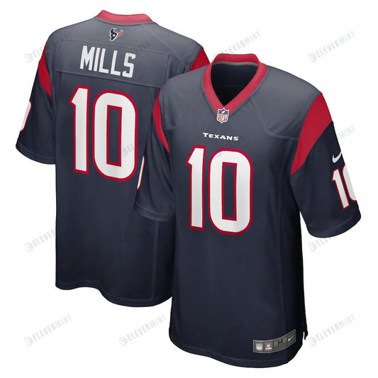 Davis Mills 10 Houston Texans Men's Game Jersey - Navy