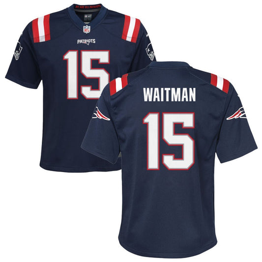 Corliss Waitman New England Patriots Nike Youth Game Jersey - Navy