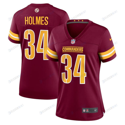 Christian Holmes 34 Washington Commanders Women Game Jersey - Burgundy