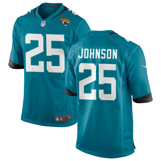 D'Ernest Johnson Jacksonville Jaguars Nike Youth Game Jersey - Teal