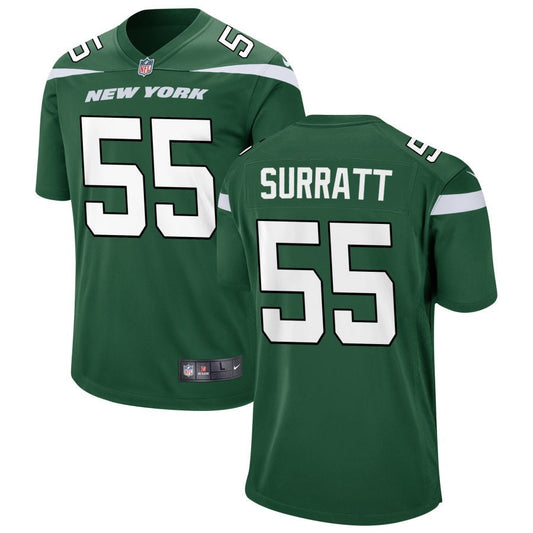 Chazz Surratt New York Jets Nike Youth Game Jersey - Gotham Green