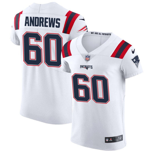 David Andrews New England Patriots Nike Vapor Elite Jersey - White