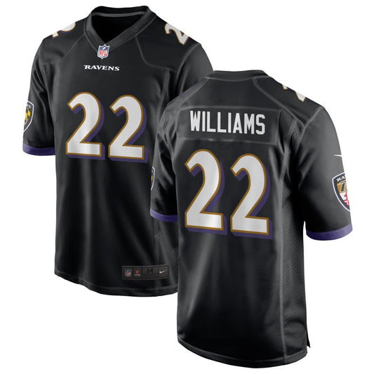 Damarion Williams Baltimore Ravens Nike Youth Game Jersey - Black